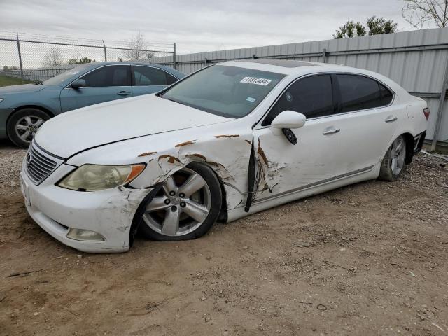 JTHGL46F085027642 - 2008 LEXUS LS 460L WHITE photo 1