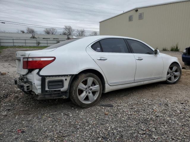 JTHGL46F085027642 - 2008 LEXUS LS 460L WHITE photo 3