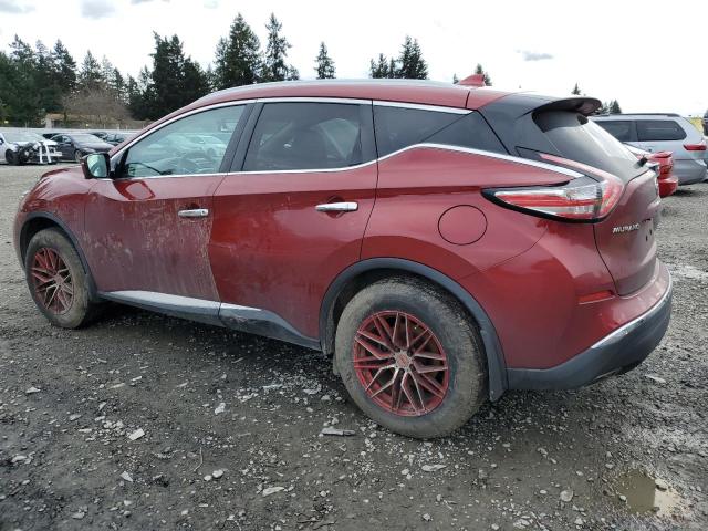 5N1AZ2MH6JN166268 - 2018 NISSAN MURANO S RED photo 2