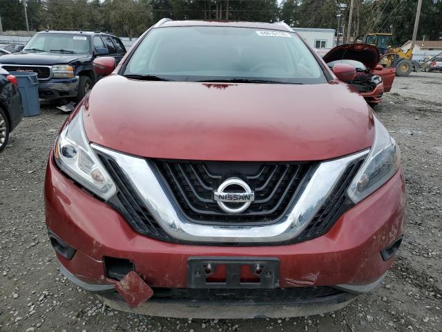 5N1AZ2MH6JN166268 - 2018 NISSAN MURANO S RED photo 5