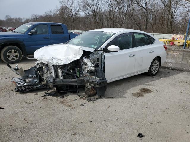 3N1AB7AP2HY221333 - 2017 NISSAN SENTRA S WHITE photo 1