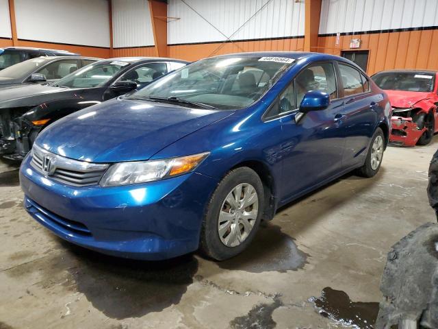 2HGFB2F45CH024998 - 2012 HONDA CIVIC LX BLUE photo 1