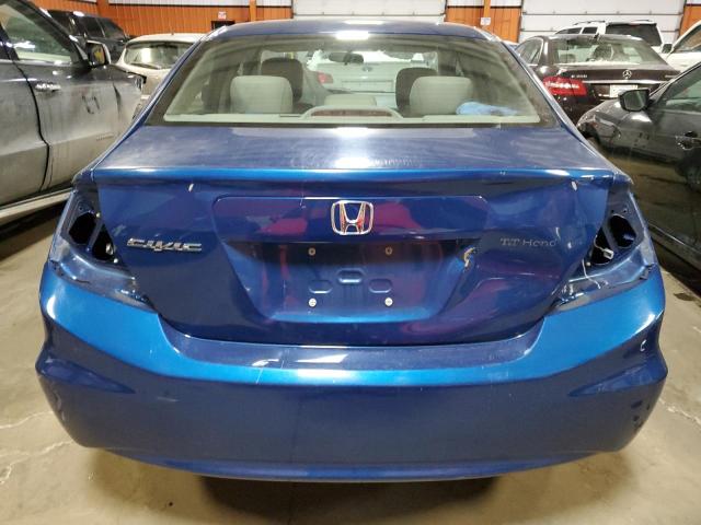 2HGFB2F45CH024998 - 2012 HONDA CIVIC LX BLUE photo 6