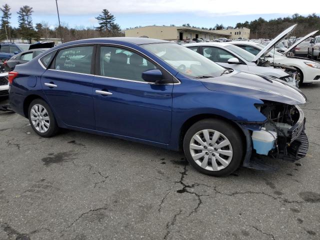 3N1AB7AP4KY262229 - 2019 NISSAN SENTRA S BLUE photo 4