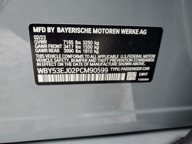 WBY53EJ02PCM90599 - 2023 BMW I7 XDRIVE60 Grau Foto 13