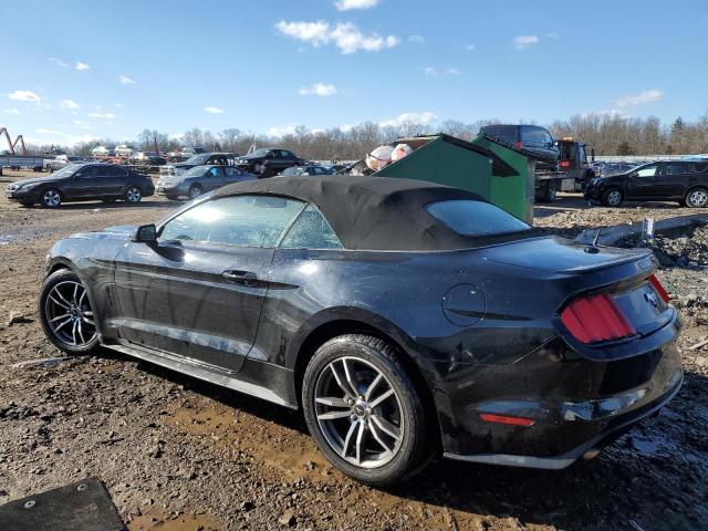 1FATP8UH3H5245385 - 2017 FORD MUSTANG BLACK photo 2