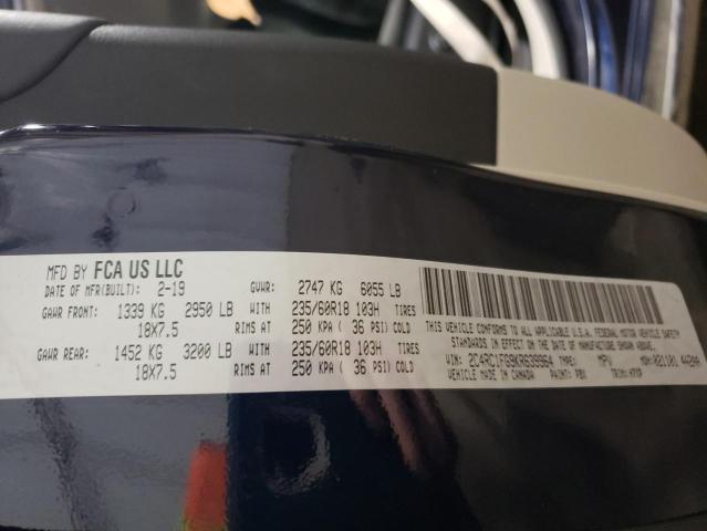 2C4RC1FG9KR639964 - 2019 CHRYSLER PACIFICA TOURING PLUS 蓝色 照片 13