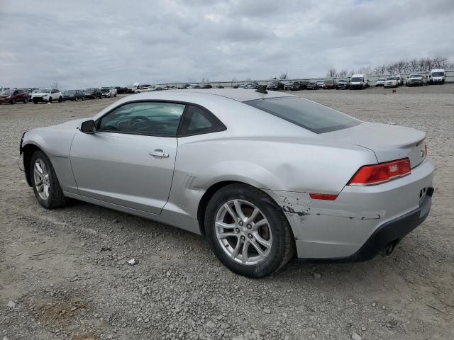 2G1FB1E37F9185300 - 2015 CHEVROLET CAMARO LS SILVER photo 2