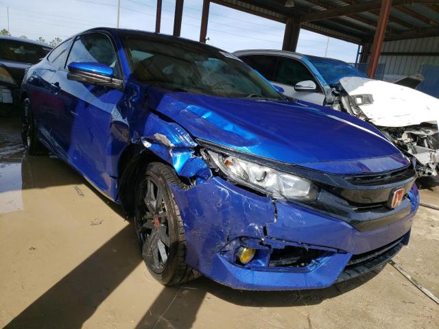 2HGFC3B31JH355820 - 2018 HONDA CIVIC EX BLUE photo 4