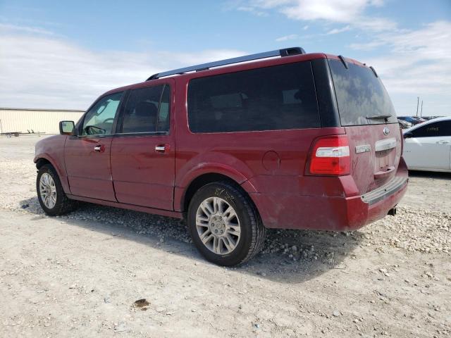 1FMJK1K55DEF57276 - 2013 FORD EXPEDITION EL LIMITED RED photo 2