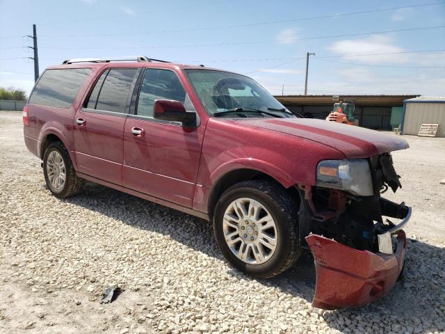 1FMJK1K55DEF57276 - 2013 FORD EXPEDITION EL LIMITED RED photo 4