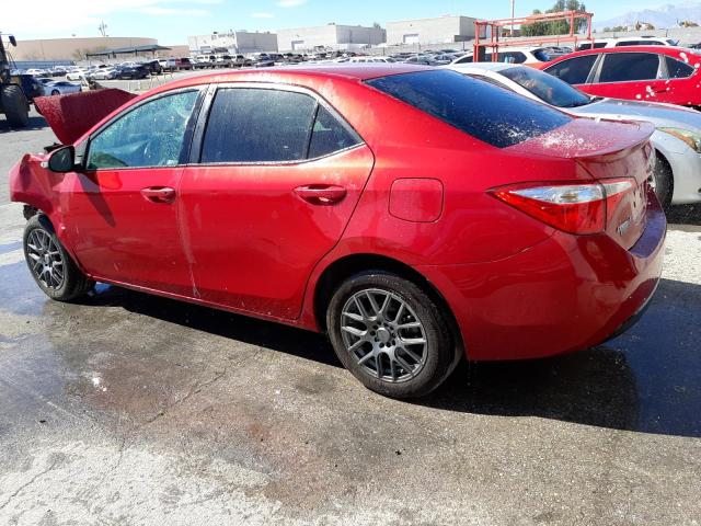 5YFBURHE8GP458449 - 2016 TOYOTA COROLLA L RED photo 2