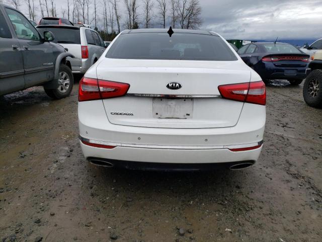 KNALN4D76E5121166 - 2014 KIA CADENZA PREMIUM WHITE photo 6