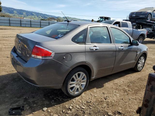 1FAHP37N29W199909 - 2009 FORD FOCUS SEL GRAY photo 3