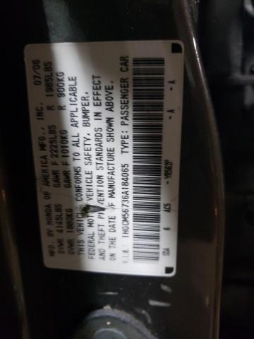 1HGCM56736A184065 - 2006 HONDA ACCORD EX GRAY photo 12