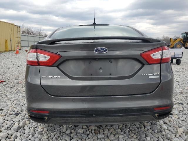 3FA6P0K96GR150843 - 2016 FORD FUSION TITANIUM GRAY photo 6