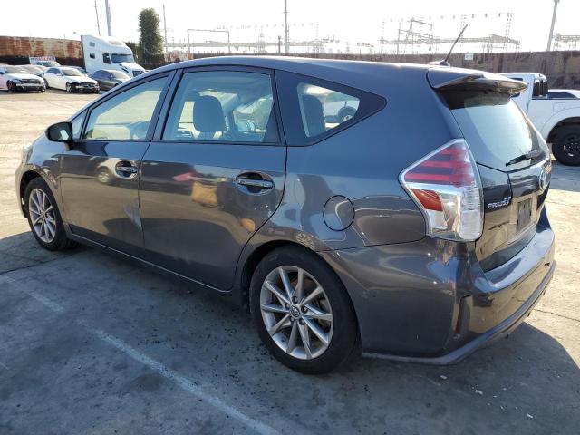 JTDZN3EU0FJ037476 - 2015 TOYOTA PRIUS V GRAY photo 2