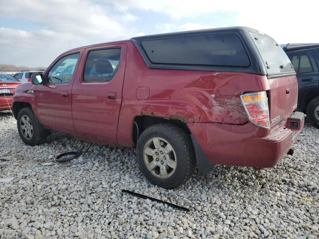 2HJYK16526H524501 - 2006 HONDA RIDGELINE RTL BURGUNDY photo 2