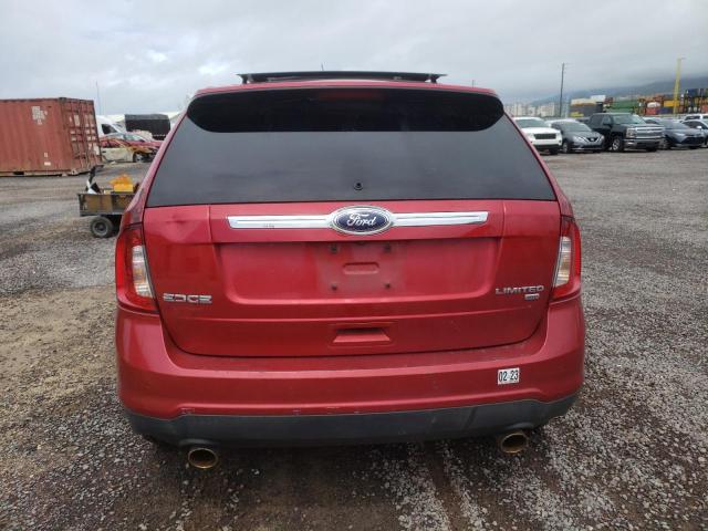 2FMDK4KC1CBA55050 - 2012 FORD EDGE LIMITED RED photo 6