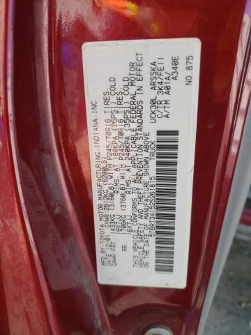 5TBRT34152S261815 - 2002 TOYOTA TUNDRA ACCESS CAB Բորդո լուսանկար 12