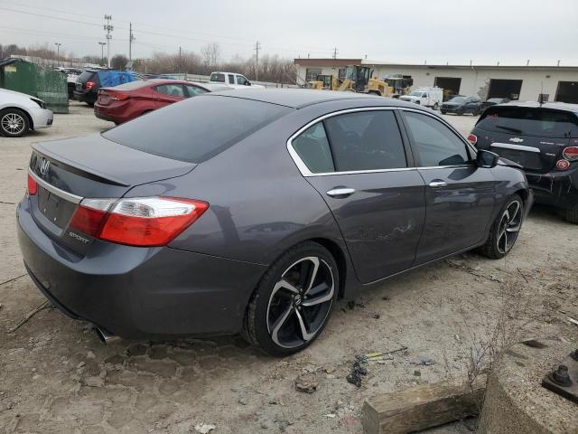 1HGCR2F5XEA248714 - 2014 HONDA ACCORD SPORT GRAY photo 3