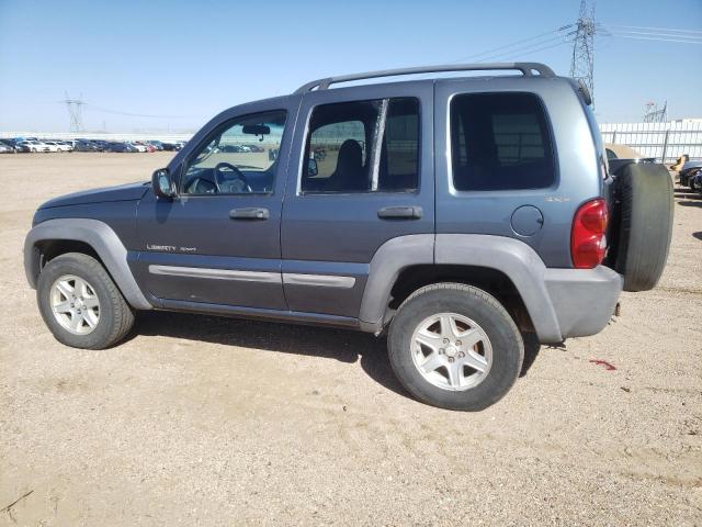 1J4GL48K62W150854 - 2002 JEEP LIBERTY SPORT BLUE photo 2