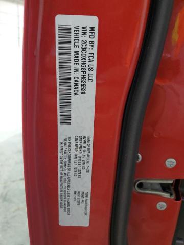 2C3CDXHG8PH626529 - 2023 DODGE CHARGER GT RED photo 13