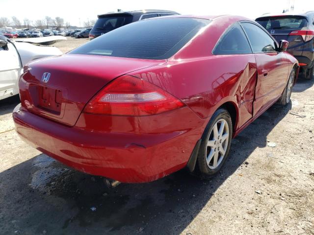 1HGCM82763A011823 - 2003 HONDA ACCORD EX RED photo 3