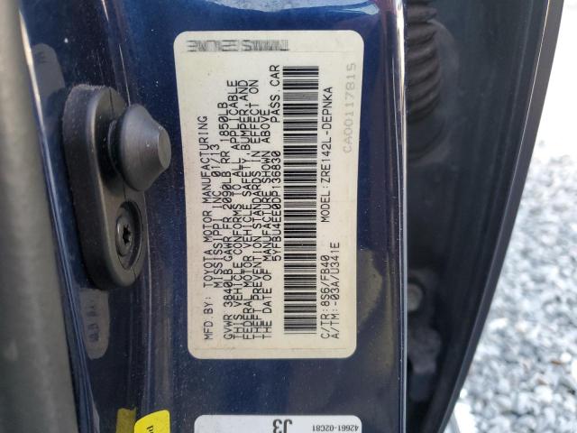 5YFBU4EE0DP136830 - 2013 TOYOTA COROLLA BASE Mavi foto 13