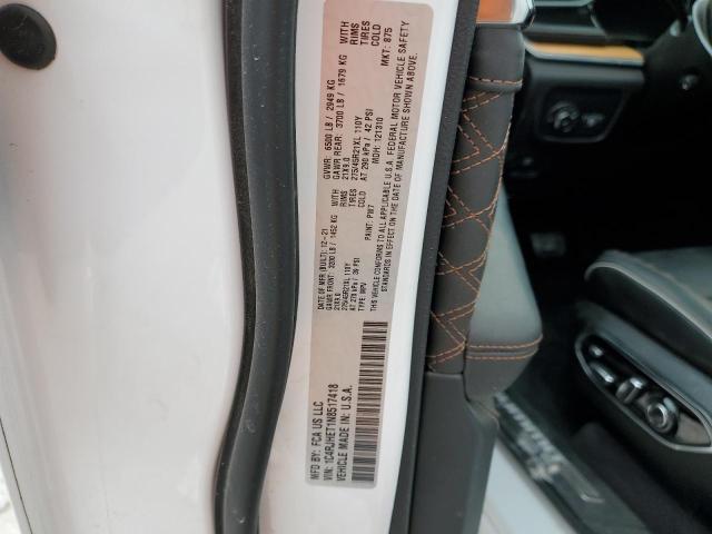 1C4RJHET1N8517418 - 2022 JEEP GRAND CHER SUMMIT Սպիտակ լուսանկար 12