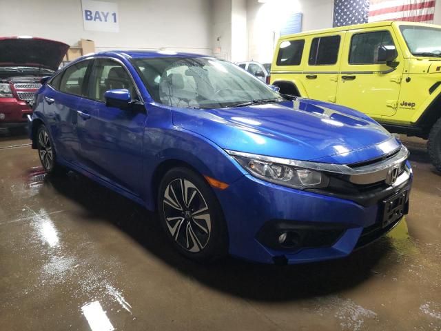 JHMFC1F41JX000114 - 2018 HONDA CIVIC EX BLUE photo 4