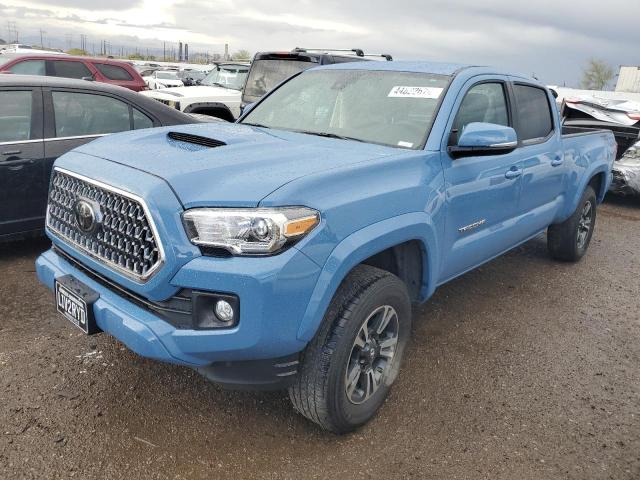 3TMBZ5DN0KM021125 - 2019 TOYOTA TACOMA DOUBLE CAB BLUE photo 1