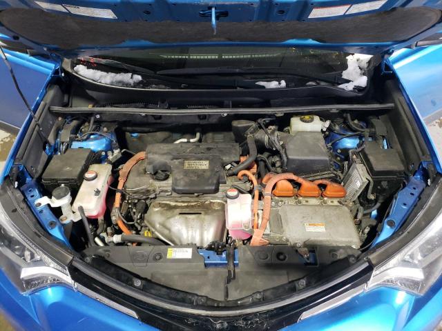 JTMRJREV9GD023177 - 2016 TOYOTA RAV4 HV XLE BLUE photo 12