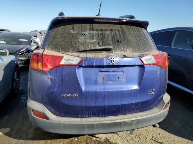 2T3RFREV9EW163165 - 2014 TOYOTA RAV4 XLE BLUE photo 6