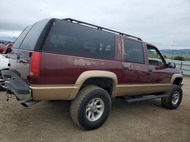 1GNFK16R9XJ344308 - 1999 CHEVROLET SUBURBAN K1500 MAROON photo 3