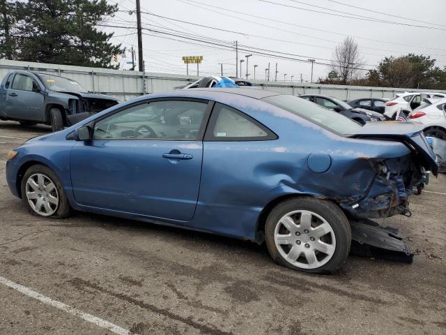 2HGFG12686H547035 - 2006 HONDA CIVIC LX BLUE photo 2