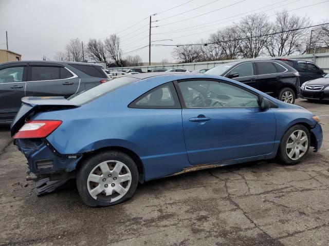 2HGFG12686H547035 - 2006 HONDA CIVIC LX BLUE photo 3