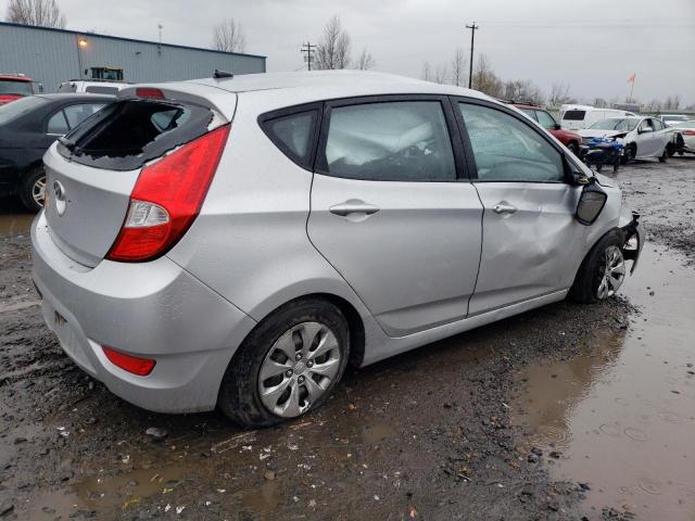 KMHCT5AEXFU213787 - 2015 HYUNDAI ACCENT GS SILVER photo 3