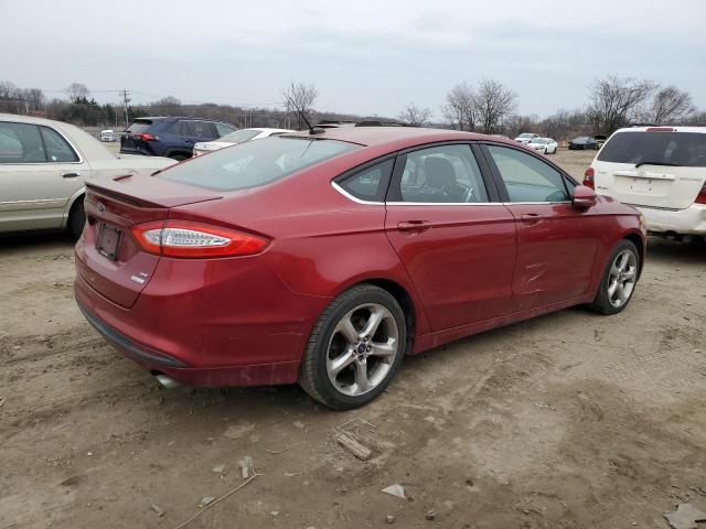 3FA6P0HR3DR319266 - 2013 FORD FUSION SE RED photo 3