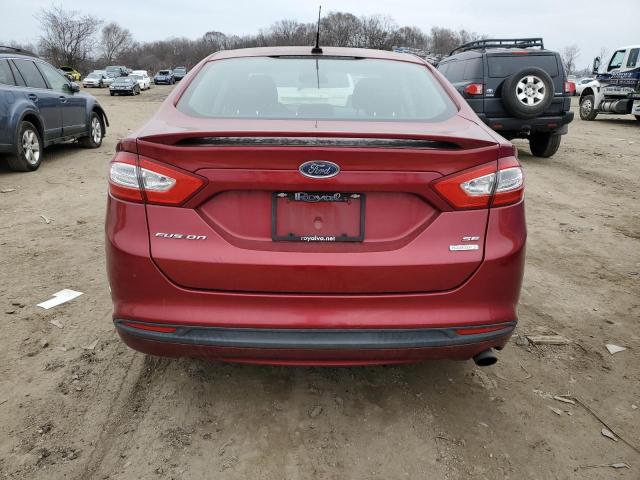 3FA6P0HR3DR319266 - 2013 FORD FUSION SE RED photo 6