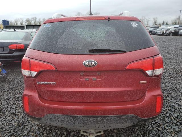 5XYKTCA64FG624570 - 2015 KIA SORENTO LX MAROON photo 6