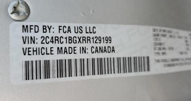 2C4RC1BGXRR129199 - 2024 CHRYSLER PACIFICA TOURING L SILVER photo 13