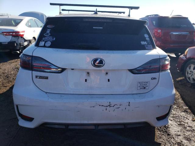 JTHKD5BH5F2220887 - 2015 LEXUS CT 200 WHITE photo 6