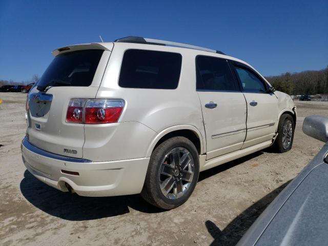 1GKKVTED2CJ257848 - 2012 GMC ACADIA DENALI WHITE photo 3