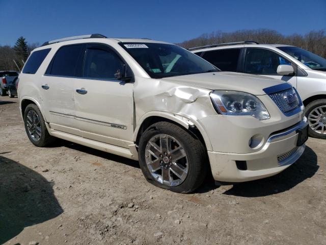 1GKKVTED2CJ257848 - 2012 GMC ACADIA DENALI WHITE photo 4