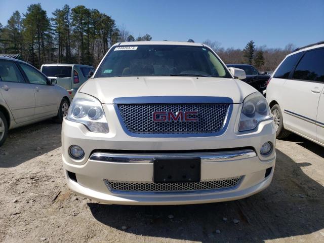 1GKKVTED2CJ257848 - 2012 GMC ACADIA DENALI WHITE photo 5