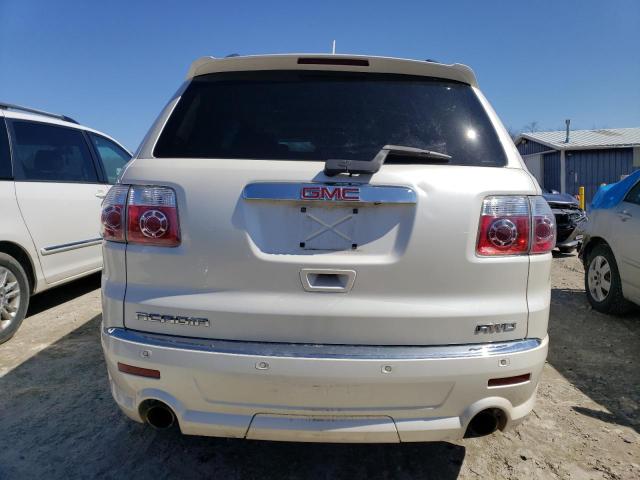 1GKKVTED2CJ257848 - 2012 GMC ACADIA DENALI WHITE photo 6