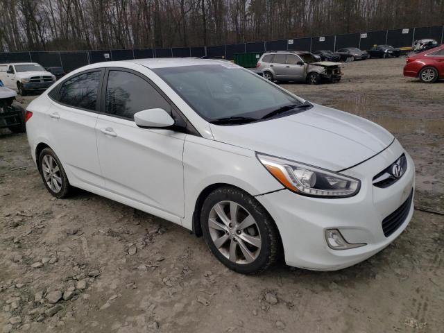 KMHCU4AE1EU768679 - 2014 HYUNDAI ACCENT GLS WHITE photo 4