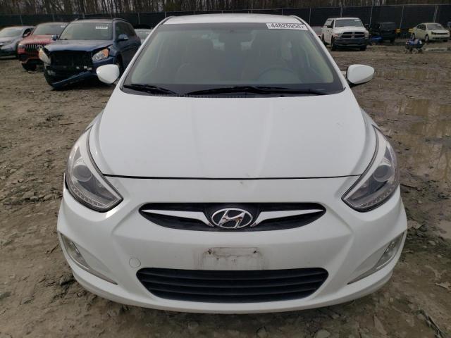 KMHCU4AE1EU768679 - 2014 HYUNDAI ACCENT GLS WHITE photo 5