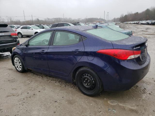 5NPDH4AE6BH030086 - 2011 HYUNDAI ELANTRA GLS BLUE photo 2